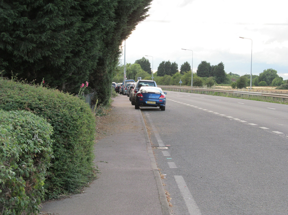 Orchard Road and pavement obstruction